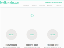 Tablet Screenshot of goodbarcodes.com